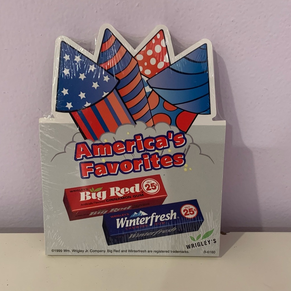 VTG 1999 Wrigley's Chewing GumShelf Advertising Pack of 25 Big Red Winterfresh